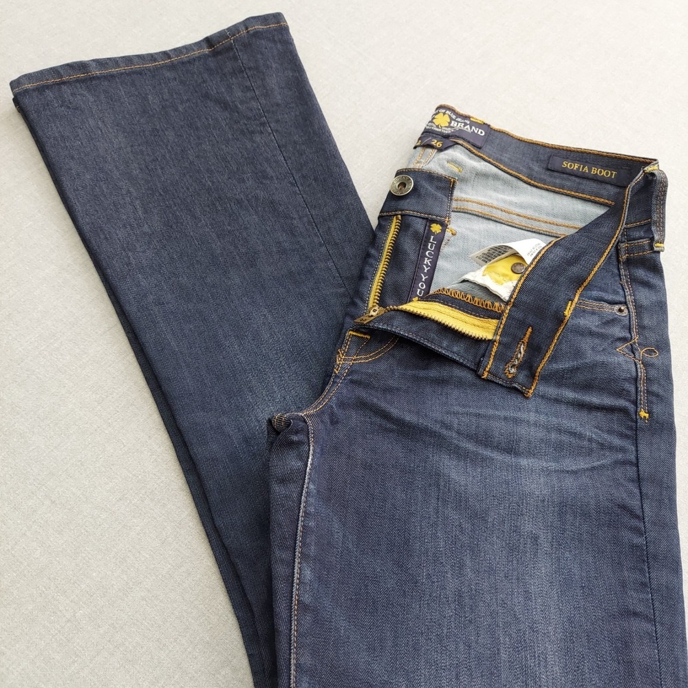 Lucky Brand Sofia Boot Jeans Y2K‎ Womens 26 Bootcut Flare Stretch Cowgirl Denim